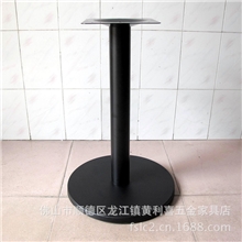 圆形钢板底座，餐台架，西餐桌脚，酒店餐台脚，黑色餐台圆底座