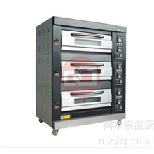 供应荣麦加宝牌标准型三层六盘燃气烘炉（黑钛金）