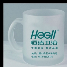 厂家供应磨砂杯广告杯玻璃杯可印刷LOGO当天可发货