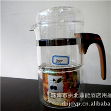 供应耐热玻璃茶壶(图)玻璃花茶壶玻璃咖啡壶茶壶套装