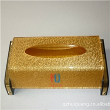 阿里巴巴优质供应亚克力透黑纸巾盒厂家直销可以加印（LOGO）