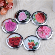 小镜子/折叠化妆镜随身便携礼品镜婚庆/生日/聚会/团体广告镜子