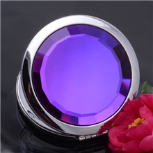 厂价直销化妆镜，【幻彩水晶化妆镜】，广告促销美容镜玻璃面