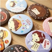 韩版小女孩随身携带小镜子第五代化妆镜韩国甜美化妆镜随身镜