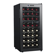 圣莱欧28支装红酒柜/铁壳黑色小红酒柜