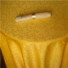 酒店餐厅布草勾花圆桌台布桌布方桌台布提花桌布加厚