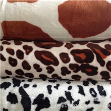 毛毯工厂直销印花法兰绒毯豹纹裂纹系列1.8米*2.2米