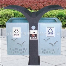 批发户外钢板冲孔垃圾桶钢板喷塑垃圾桶可定制