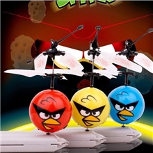 新款红外线遥控感应飞球愤怒的小鸟充电智能遥控飞机厂家直销