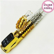 女用自动抽插自慰摇摆伸缩震动按摩棒转珠振动棒镀金情趣成人用品