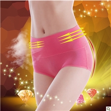 N1001供应女士竹纤维宽边高腰收腹提臀三角底裤显瘦内裤批发