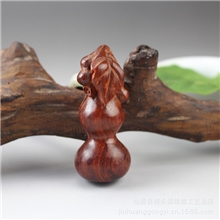 红木雕刻手工艺品印度小叶紫檀福禄葫芦手把件木雕礼品