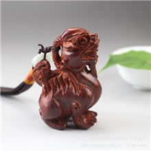 红木雕刻手工艺品小叶紫檀貔貅把件文玩/把玩礼品