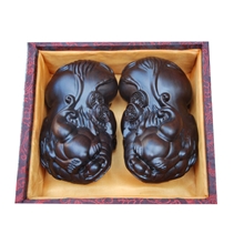 厂家直销高级工艺品礼品黑檀幸福小猪可爱猪