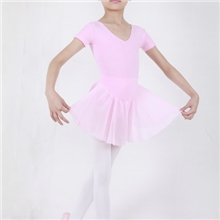 批发订做舞东方儿童舞蹈服考级服短袖雪纺裙练功服儿童舞蹈裙