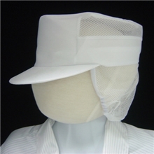 供应食品帽子食品厂工作帽白色食品帽食品服装网帽
