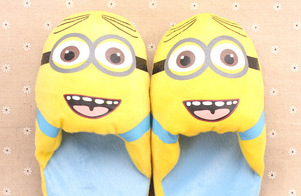 卑鄙的我卡通棉鞋神偷奶爸棉妥善鞋小黄人可爱保暖时尚棉拖鞋