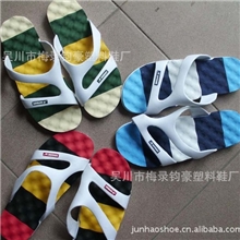 供应编号2206EVA面PVC吹气底最时尚沙滩拖鞋