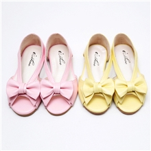 韩版夏季新款童鞋广州鱼嘴蝴蝶结公主女童鞋镂空套脚儿童凉鞋
