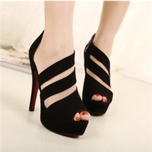 2013春夏季新款欧美性感镂空女鞋韩版防水台OL高跟罗马凉鞋