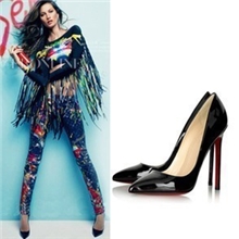 2013新款百搭OL尖头经典红底鞋尖头细跟女鞋11CM高跟浅口单鞋