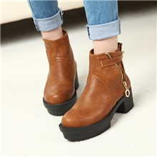 2013新款优质PU底时尚裸靴百搭高跟女鞋