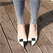 新款女秋鞋欧美真皮女鞋免费代理单鞋批发粗跟中跟高跟鞋尖头鞋