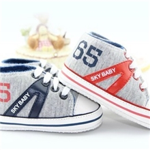 厂家直销新款热卖针织布足球丝印宝宝婴儿防滑学步鞋0037