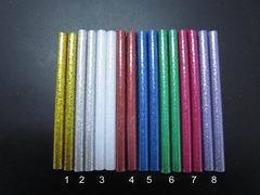 彩色热熔胶棒，带闪光