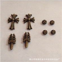 【宝权五金鞋扣】雪地靴克罗心配件一套厂家新款鞋钉鞋花灿仁