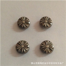 【宝权五金鞋扣】雪地靴配件9.5厘圆形克罗心厂家新款鞋花鞋钉