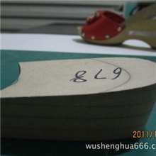 专业生产【木跟】【塑料跟包真皮】木质鞋底.价格合理.质量有保证