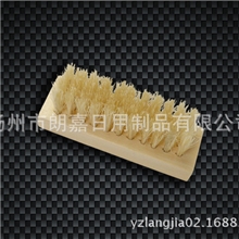 批发生产清水猪鬃木刷方形木制鞋刷