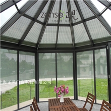 正见电动天棚帘适用于各种透光屋顶、阳光房的外遮阳高效节能