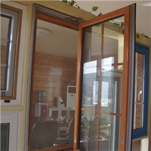 定制新颖德维诺断桥铝窗户各式活亮平开窗木纹断桥铝平开窗