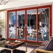 威颐轩门业高档铝合金边框钢化玻璃阳台门上海铝门HT-030-2