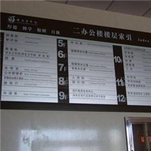 楼栋牌铭牌丝印栋牌楼层楼宇指示牌烤漆楼层标识楼层指引牌