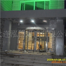 大连大、中、小型旋转门、地弹门门头的设计、制作、安装