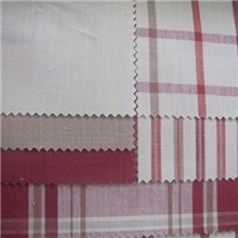 厂家直销色织涤棉仿麻布，经典时尚，地中海风格