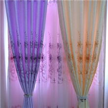 2013新款绣花拼接窗帘绣花窗帘布拼接窗帘布绣花窗纱超高窗帘
