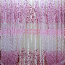 厂家直销田园风烂花纱客厅窗纱儿童房窗纱窗帘进口烂花工艺