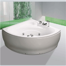 新款独立按摩高级浴缸环保型优质亚克力三角形冲浪浴缸厂家直销