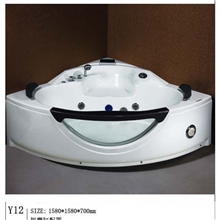 供应双人按摩浴缸【亚克力三角浴缸】