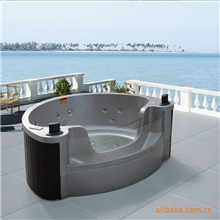 M-3348户外大缸按摩浴缸别墅配套浴缸大浴池休闲浴缸