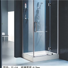 供应厂价定做钢化玻璃浴室推拉门厂家,简易淋浴房经销