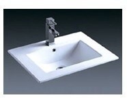 潮州厂家供应薄边盆9600（60"）陶瓷卫生间面盆艺术盆洗面盆