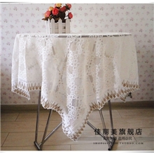 金玉良缘桌布台布蕾丝桌布多用巾冰箱盖布