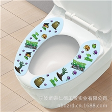 519厂家直销可反复水洗多色可选神奇粘贴式马桶垫马桶套