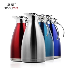 不锈钢保温瓶真空保温瓶砂光本色2L不锈钢保温壶