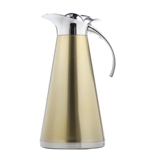 欧式双层不锈钢真温瓶保温壶金色1.5L居家实用保温壶